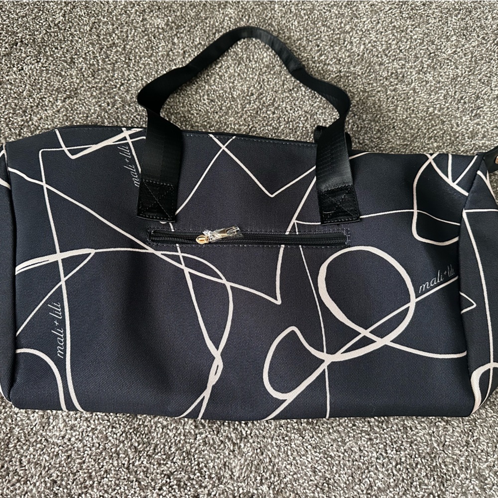 Mali+Lili Black and White Abstract Tote Bag